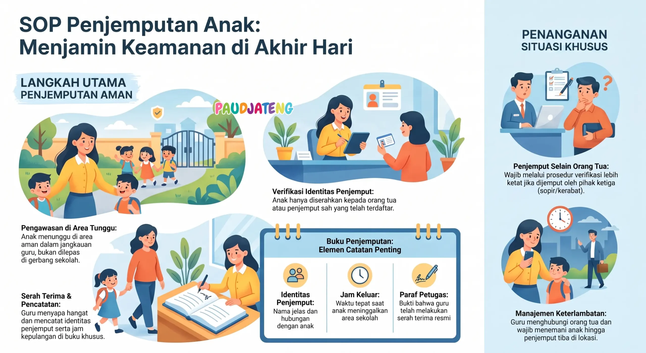 Bagaimana melakukan SOP penjemputan anak PAUD agar keamanan terjamin Bagaimana melakukan SOP penjemputan anak PAUD agar keamanan terjamin