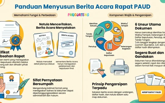 Berita Acara Rapat PAUD Hasil Raker Awal Tahun Ajaran