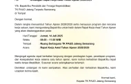 Contoh Surat Undangan Rapat Kerja PAUD Raker Awal Tahun
