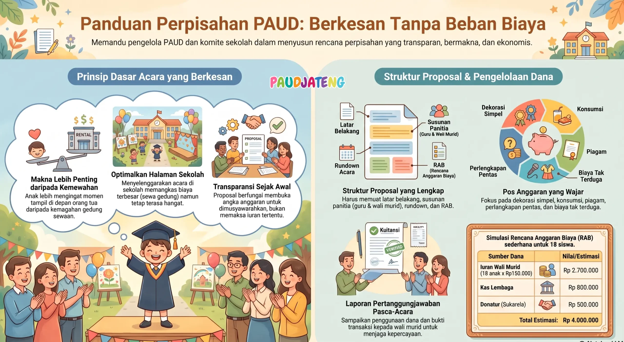 Panduan perpisahan PAUD yang Berkesan Tanpa Beban Biaya