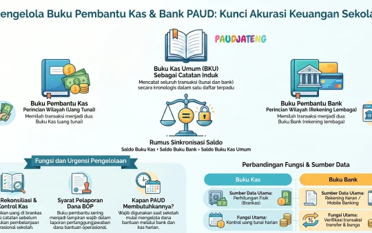 Contoh Buku Pembantu Kas PAUD dan Buku Pembantu Bank