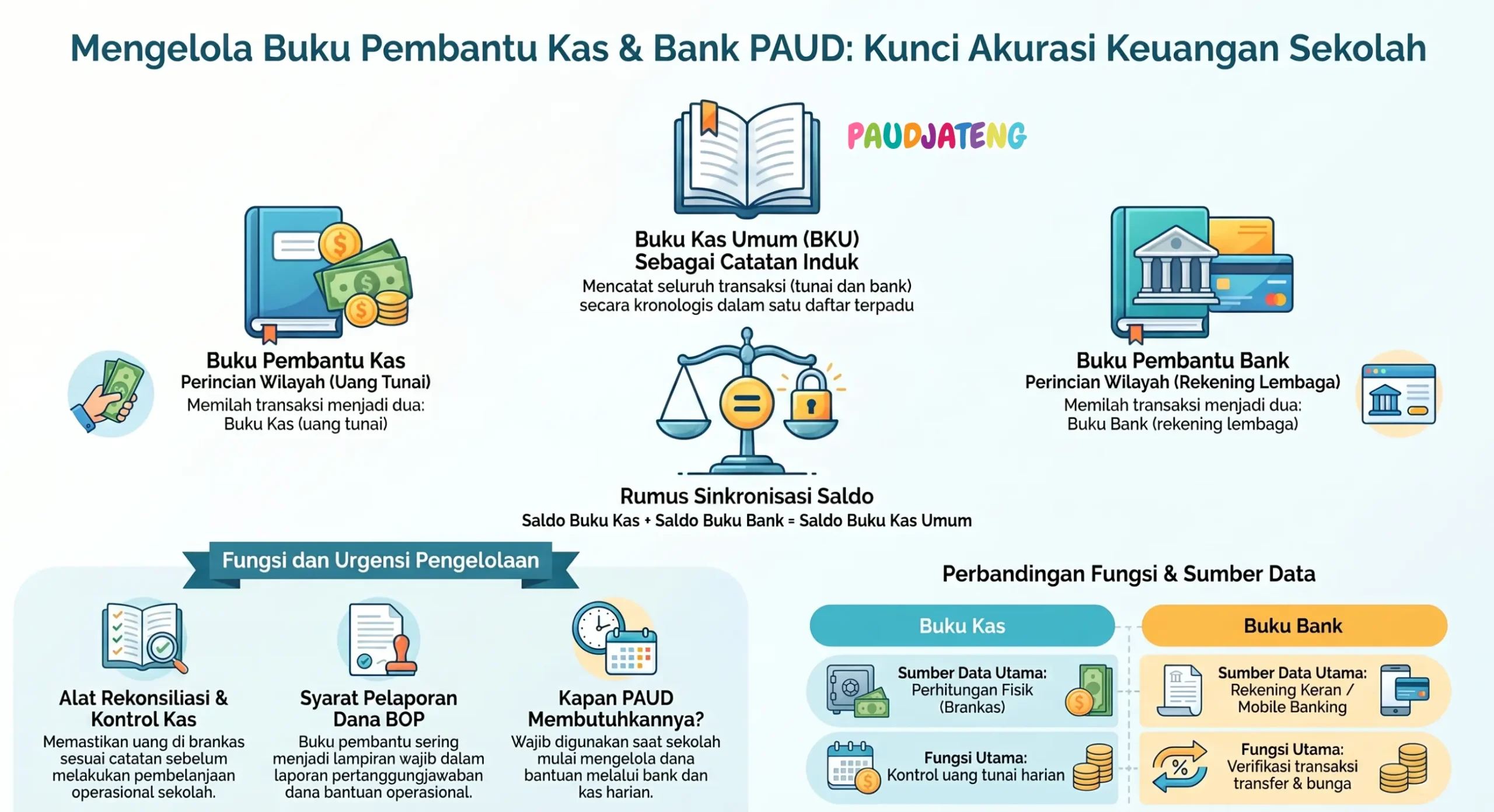 Mengelola Buku Pembantu Kas & Bank PAUD sebagai Kunci Akurasi Keuangan Sekolah Mengelola Buku Pembantu Kas & Bank PAUD sebagai Kunci Akurasi Keuangan Sekolah