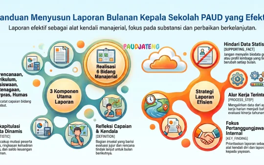 Contoh Laporan Bulanan Kepala Sekolah PAUD/TK