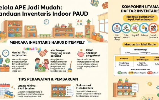 Daftar Inventaris APE Dalam Ruang Kelas Indoor PAUD