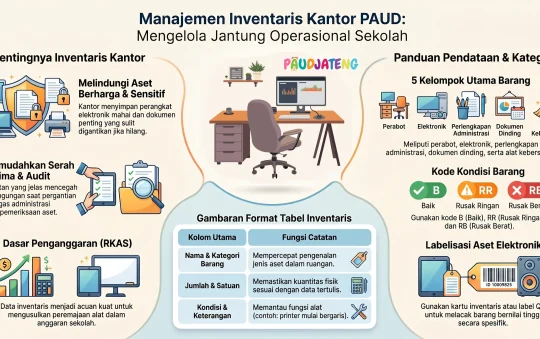 Contoh Daftar Inventaris Ruang Guru / TU / Kantor PAUD