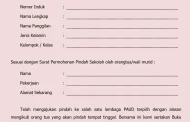 Contoh Surat Keterangan Pindah Sekolah PAUD TK/KB