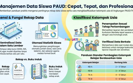 Contoh Rekap Data Siswa PAUD/TK Per Kelompok Usia