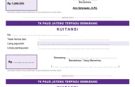 Contoh Bukti Transaksi Keuangan PAUD: Kuitansi, Nota