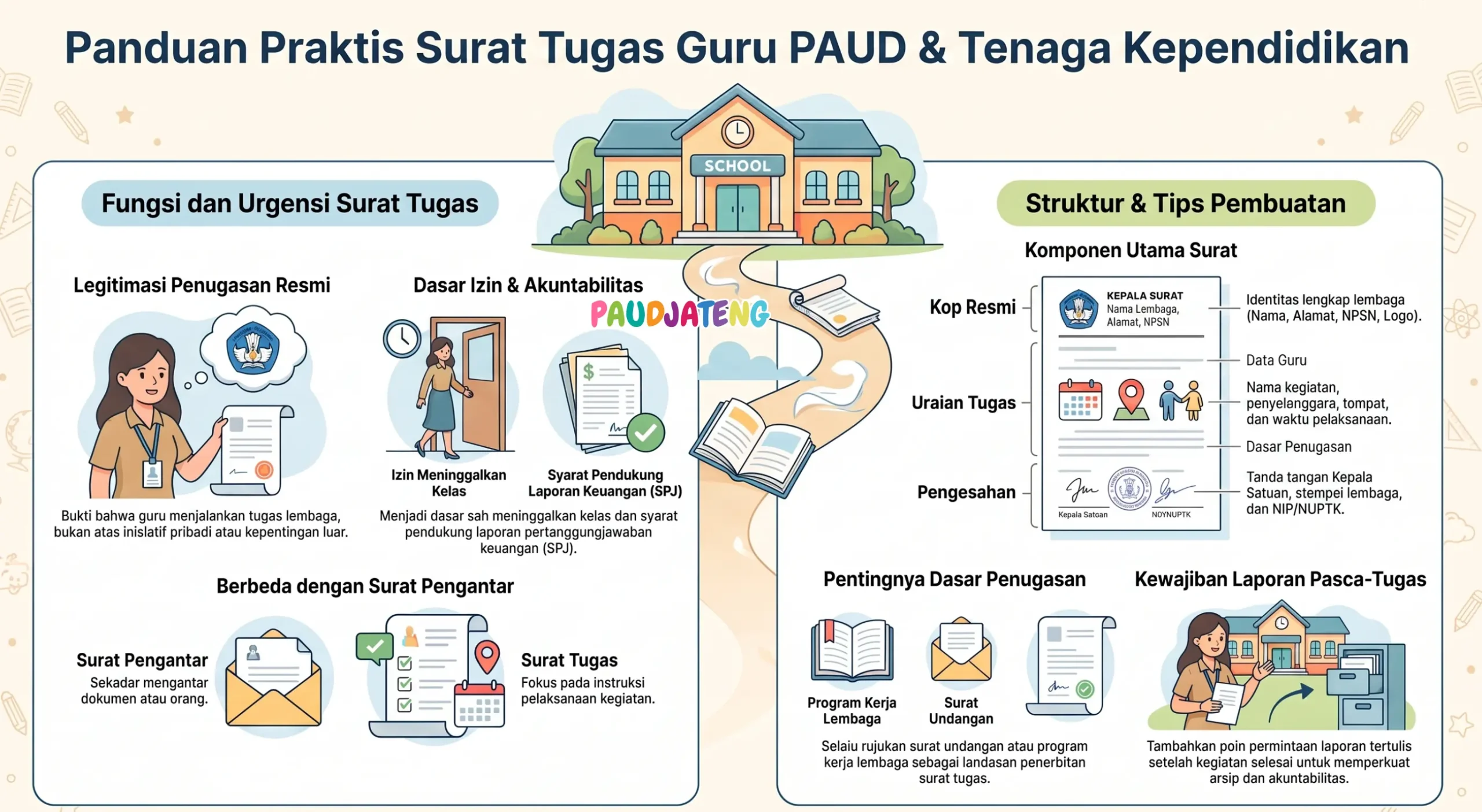 Panduan membuat surat tugas guru PAUD./K Panduan membuat surat tugas guru PAUD./K