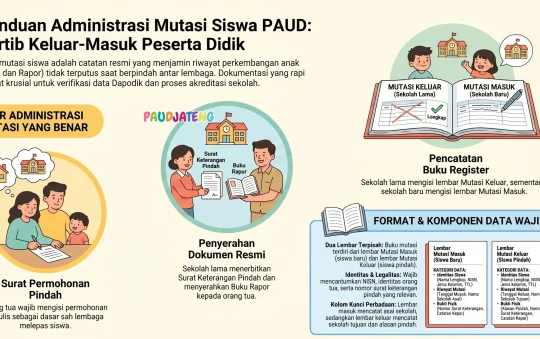 Contoh Buku Mutasi Siswa PAUD (Catatan Masuk dan Keluar)