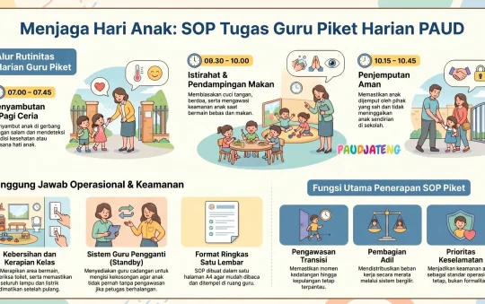Contoh SOP Tugas Guru Piket Harian PAUD Bisa Edit