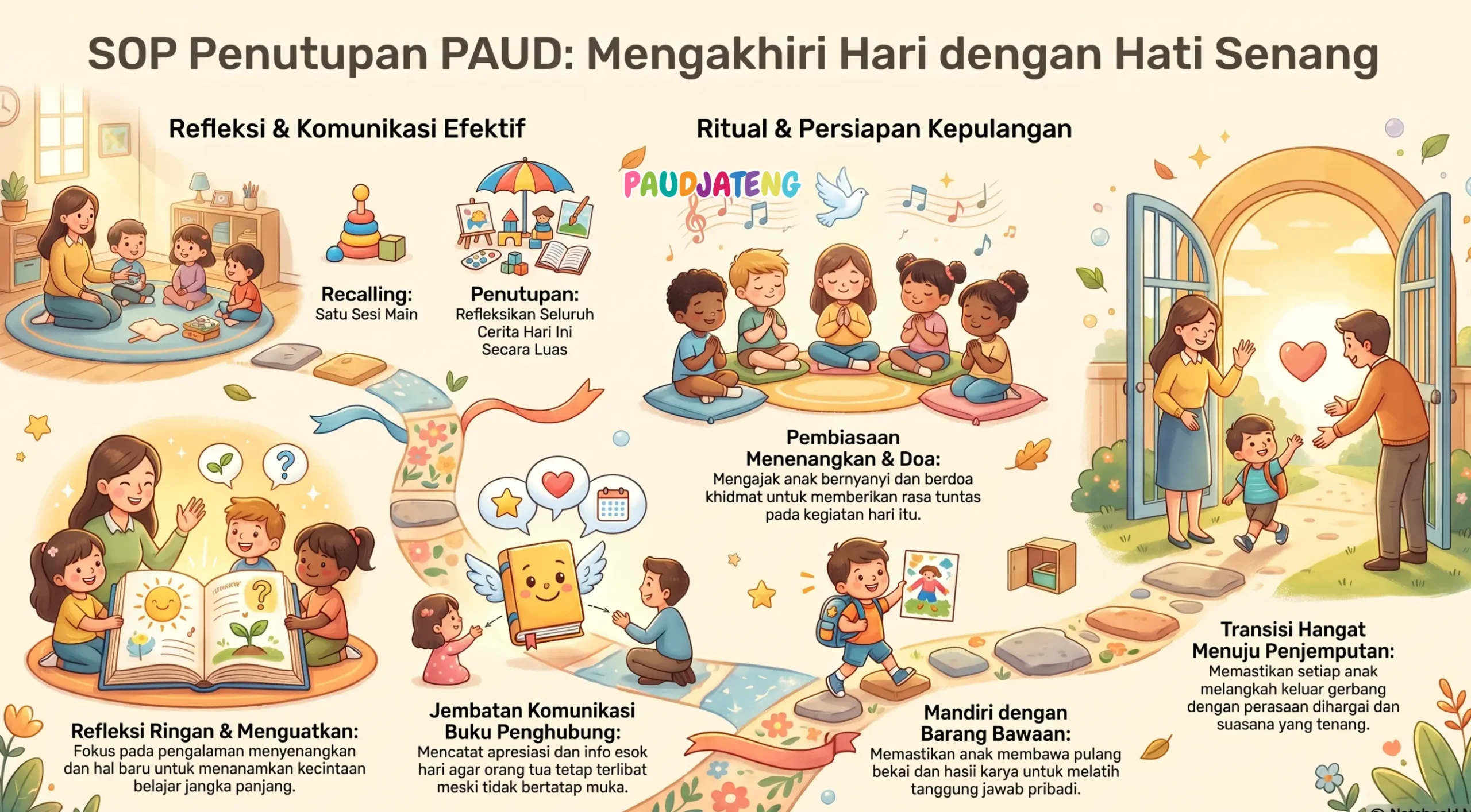 Bagaimana cara melakukan SOP Penutupan PAUD untuk mengakhiri hari dengan hati senang Bagaimana cara melakukan SOP Penutupan PAUD untuk mengakhiri hari dengan hati senang