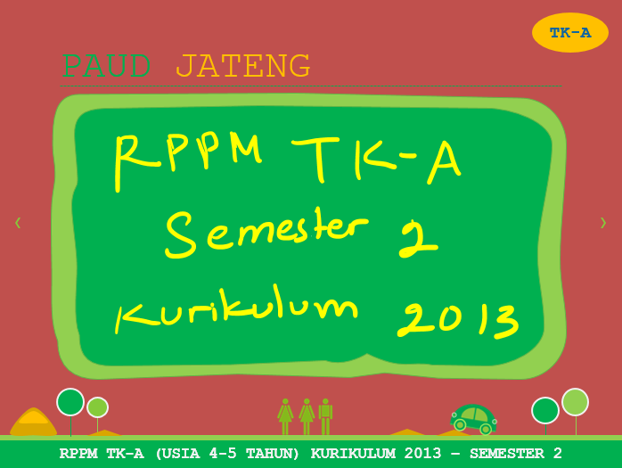 Contoh RPPM TK A Semester 2 Kurikulum 2013 Full