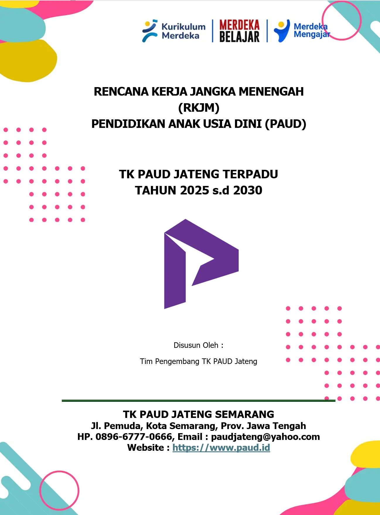 Download RKJM PAUD/TK Rencana Kerja Jangka Menengah