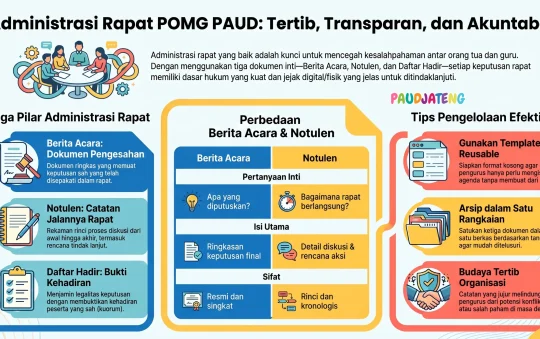 Administrasi Rapat POMG PAUD: Berita Acara, Notulen, Daftar Hadir