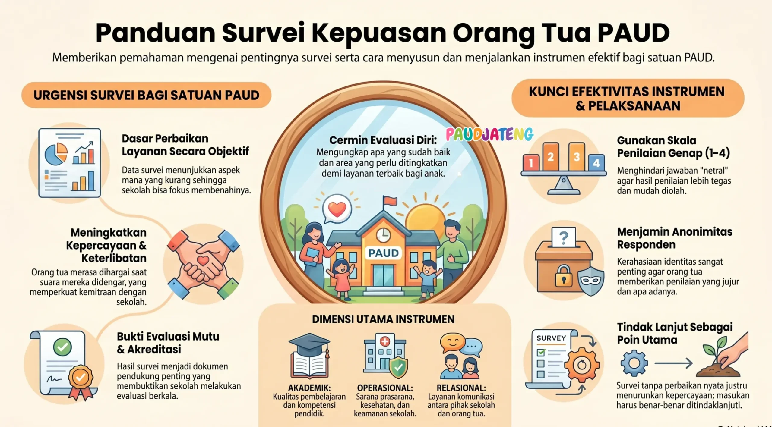 Panduan survey kepuasan orang tua terhadap layanan sekolah PAUD/TK Panduan survey kepuasan orang tua terhadap layanan sekolah PAUD/TK