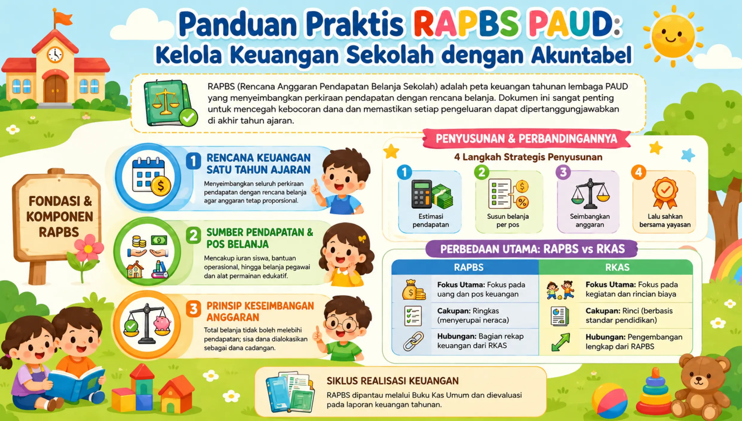 Menyusun RAPBS PAUD/TK untuk mengelola keuangan Menyusun RAPBS PAUD/TK untuk mengelola keuangan