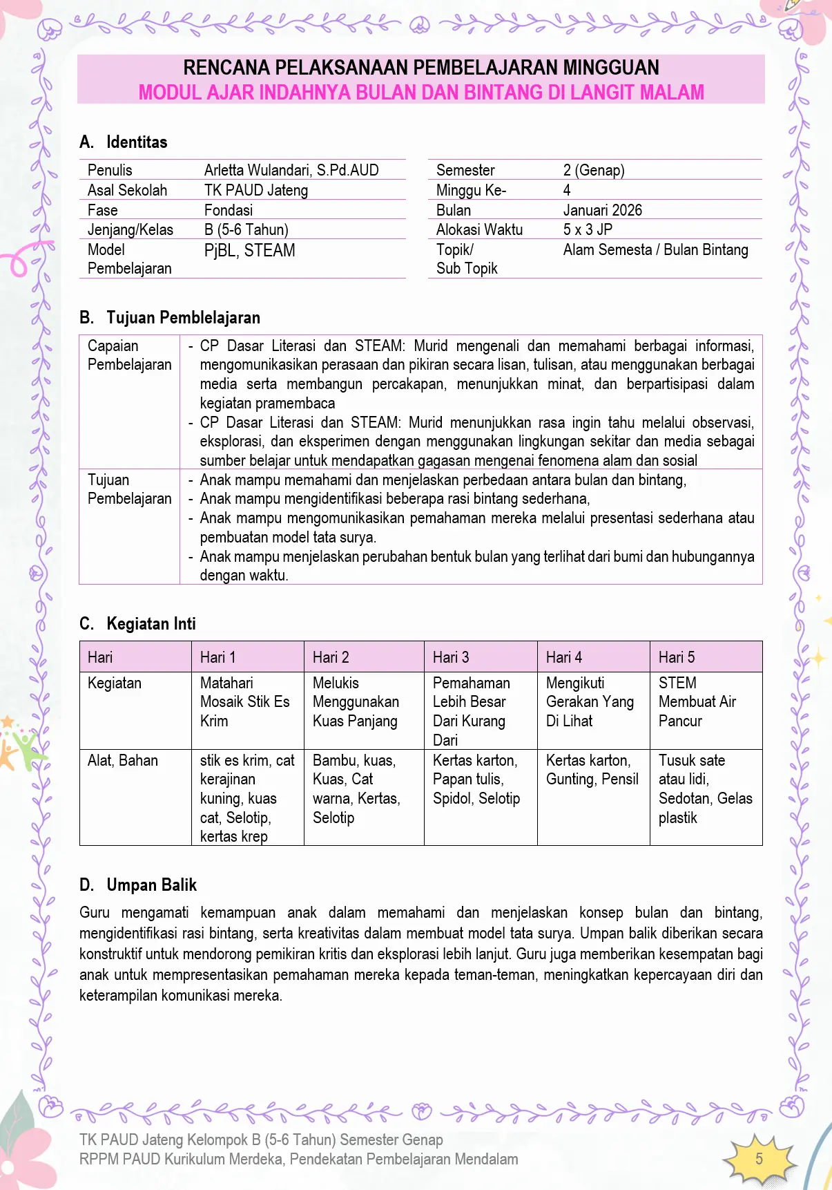 RPPM TK B Semester 2 Genap 2025/2026 Pembelajaran Mendalam Deep Learning