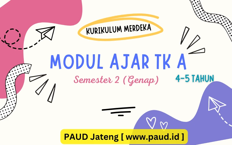 RPPH Modul Ajar TK A Semester 2 Kurikulum Merdeka