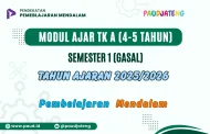 Modul Ajar TK A Semester 1 & P5 2025/2026 Pembelajaran Mendalam