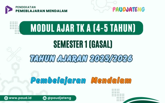 Modul RPP TK A Semester 1 2025/2026 Pembelajaran Mendalam