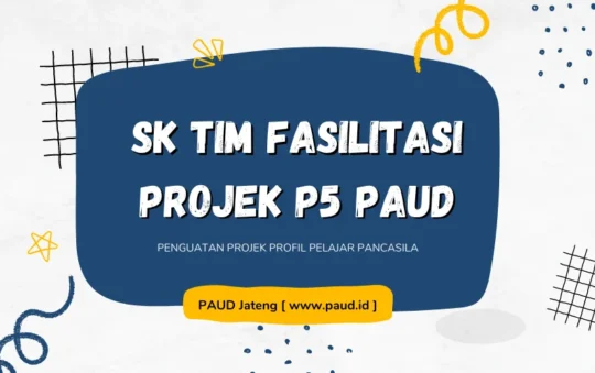 Contoh SK Tim Fasilitator Projek P5 PAUD Terbaru
