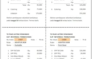 Contoh Kartu Slip Pembayaran Bulanan PAUD/TK