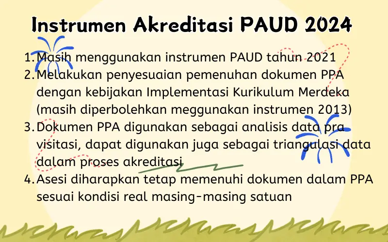 Instrumen Akreditasi PAUD 2024 Menggunakan Instrumen 2021