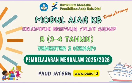 Modul Ajar RPP KB 3-4 Tahun Smt 2 Tahun 2025/2026 Deep Learning