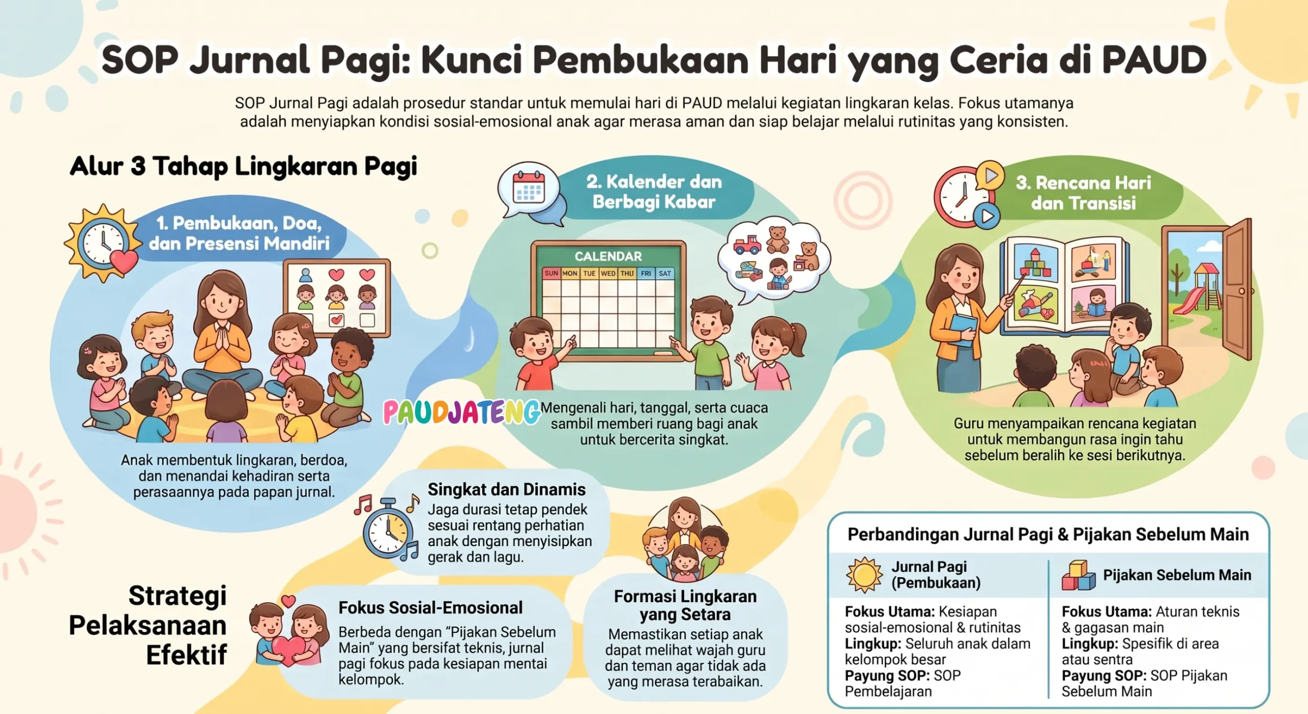 Cara melakukan SOP Pembukaan / Jurnal Pagi di sekolah PAUD/TK Cara melakukan SOP Pembukaan / Jurnal Pagi di sekolah PAUD/TK