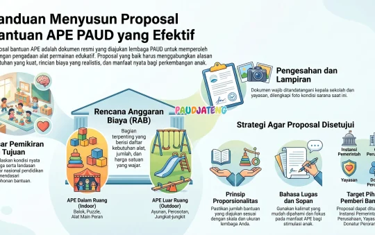 Contoh Proposal Bantuan APE PAUD, Format Word & RAB