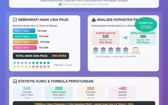 Dokumen Analisis Perimbangan PAUD dengan Populasi Anak