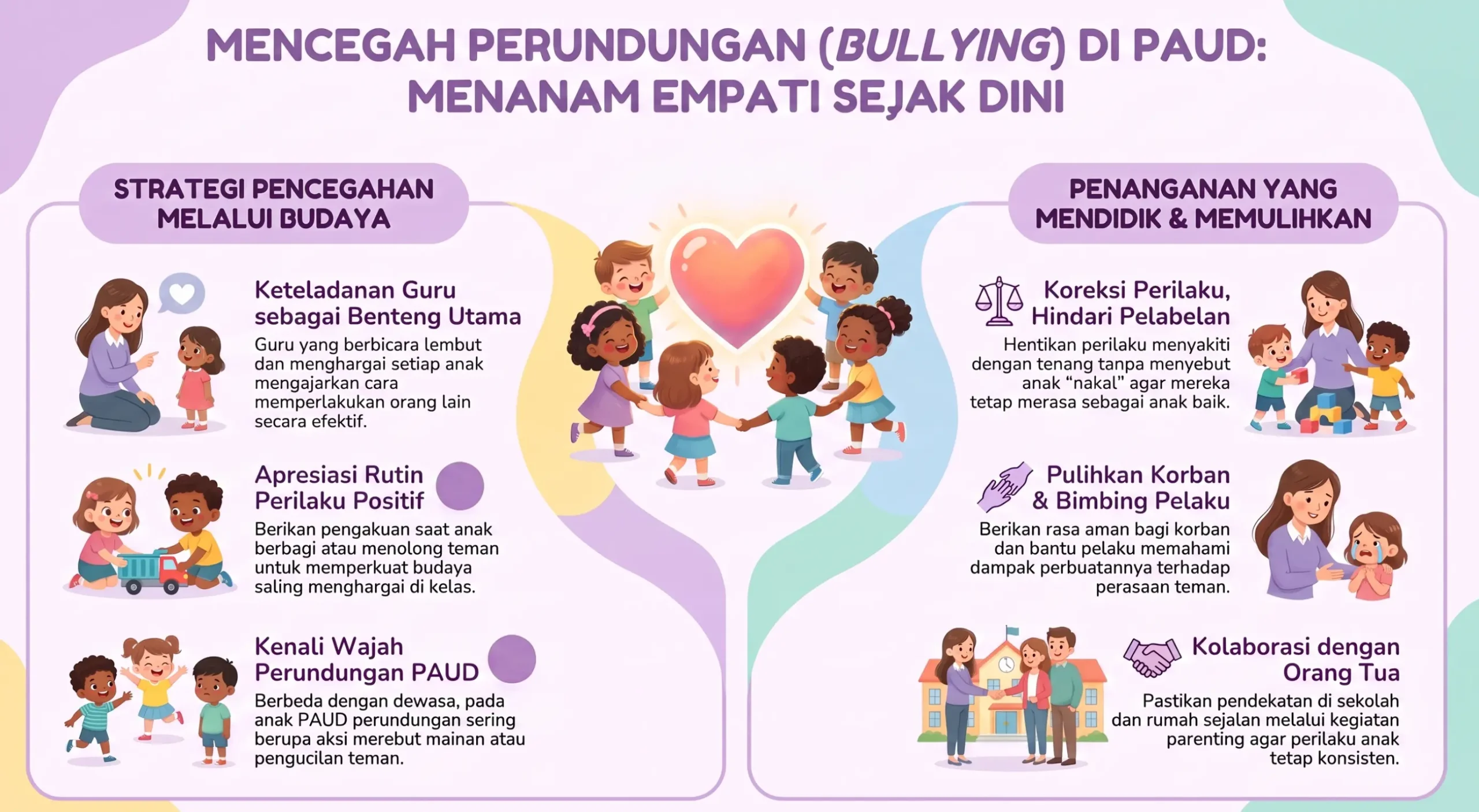 Cara mencegah tindak perundungan (bullying) di sekolah PAUD Cara mencegah tindak perundungan (bullying) di sekolah PAUD