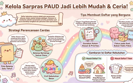 Daftar Kebutuhan Sarana Prasarana PAUD: Disusun Tahunan