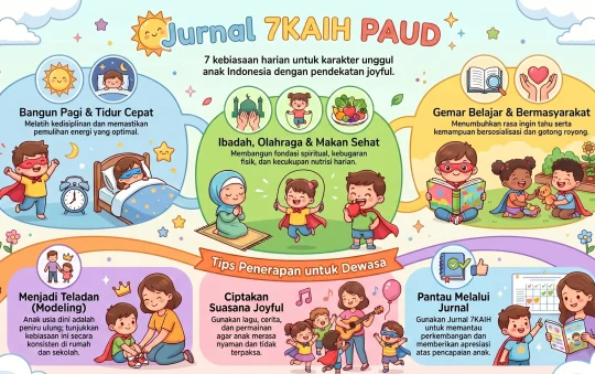 Jurnal 7KAIH PAUD/TK Formulir Pemantauan 7 Kebiasaan Anak