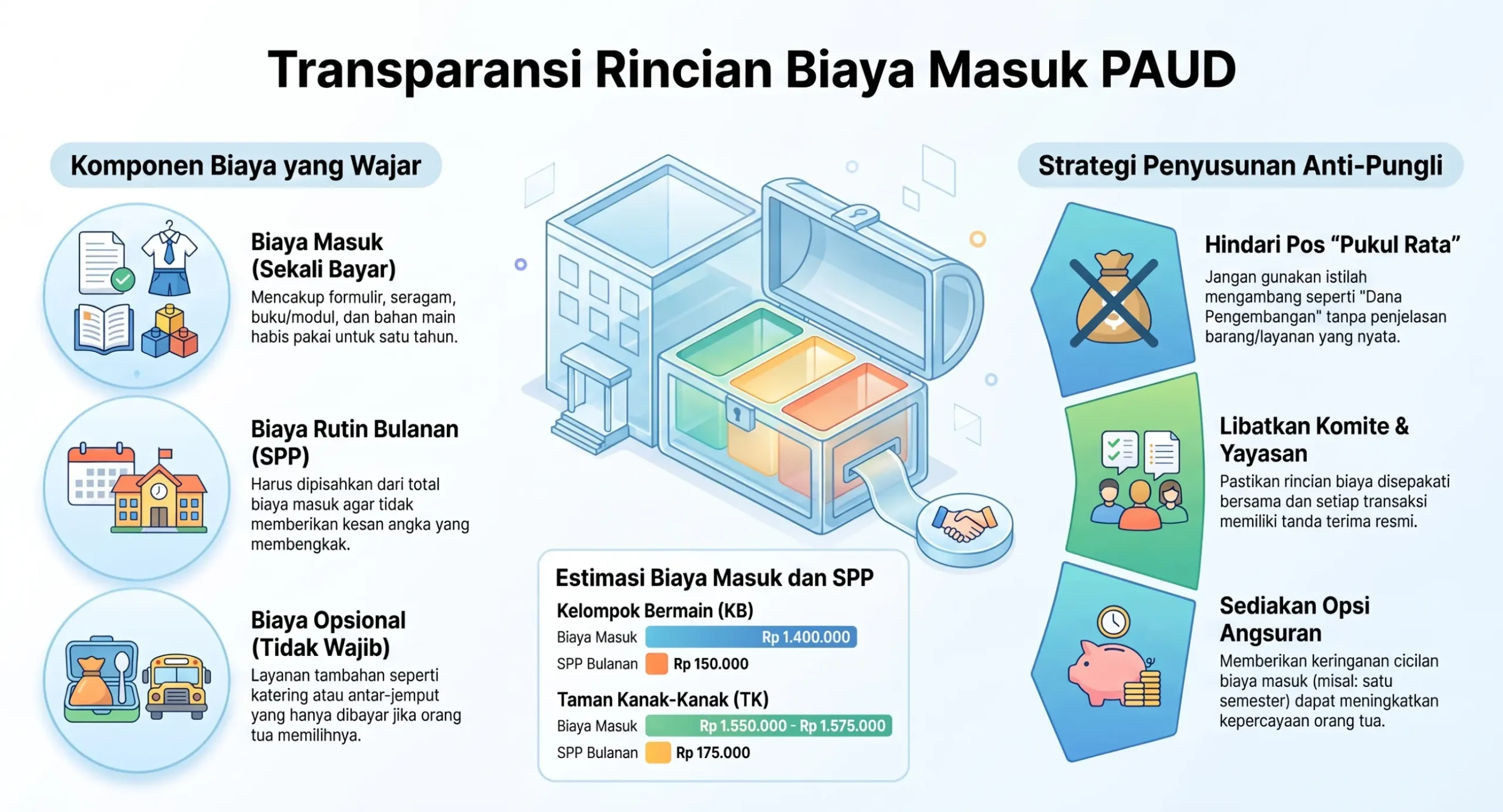 Transparansi Rincian Biaya Masuk PAUD Transparansi Rincian Biaya Masuk PAUD